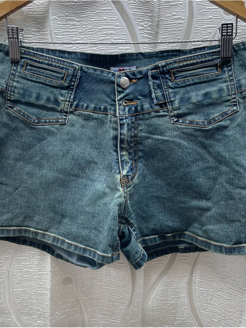 SeXSo Jeans Denim Shorts‎ Womens Size 3 Blue Excellent Y2K Retro High Waist
